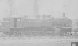 Parowóz TKt-2-30 na bocznicy na terenie kopalni "Gen. Zawadzki" w...